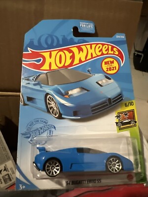 2021 Hot Wheels 94 BUGATTI EB110 SS HW Turbo Short Card Die Cast
