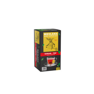 Mevlana Goran Tee Schwarzer Beuteltee mit Bergamotte 25 Beutel (1 Pack)