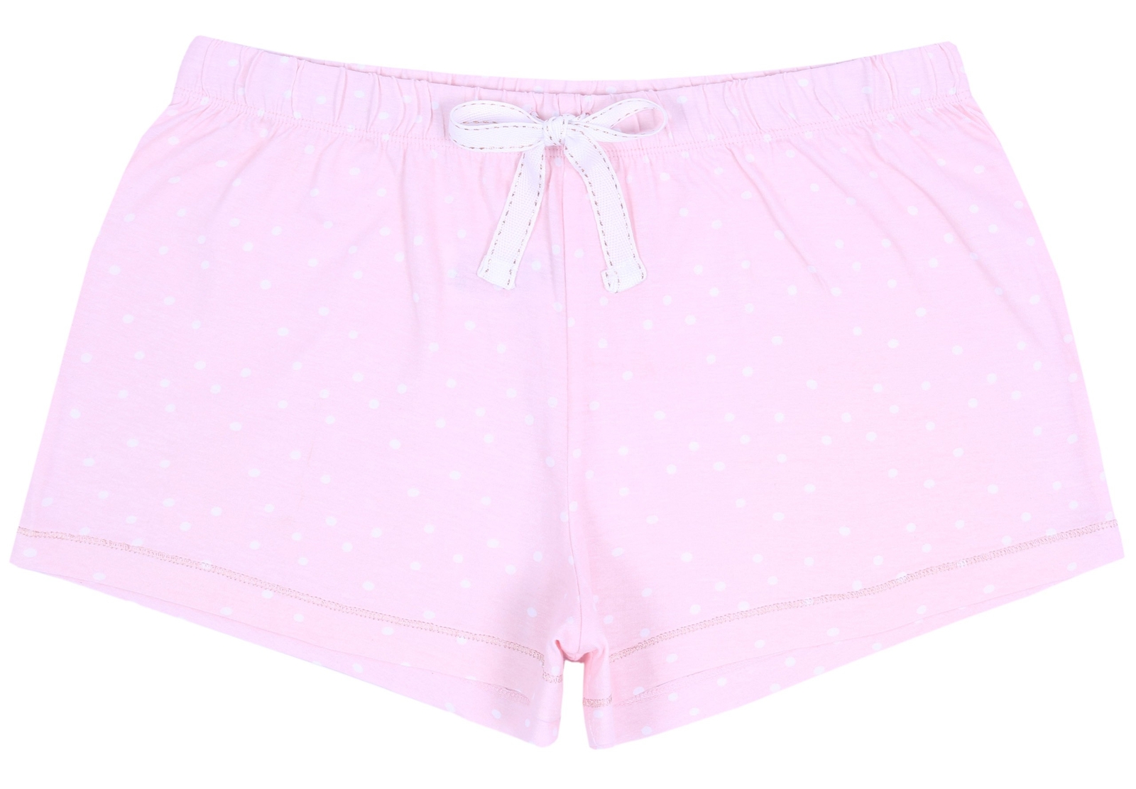 Mint Green, Striped Top & Pink Shorts Pyjama Set For Ladies Leaf Design image 4