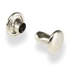 Double Cap Rivets Medium Nickel Plated 100 Pack 1373-12 by Stecksstore