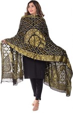 Rajasthani Silk Bandhani Bandhej Heavy Dupatta Bridal heavy zari Work Dupatta