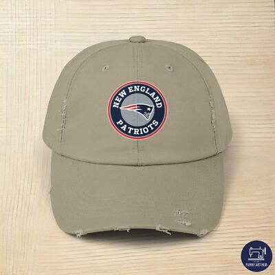 New England Patriots American Football Club Logo Unisex Distressed Cap