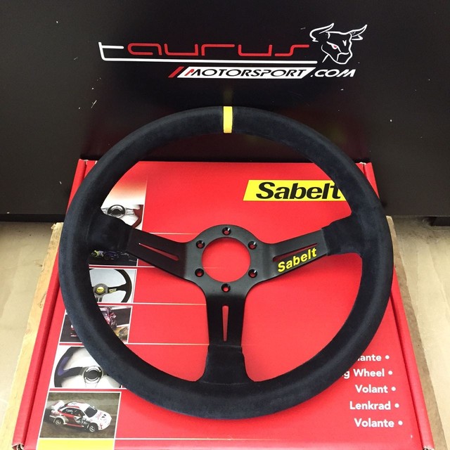 Volante Sabelt SW-390 Nero - Qualit&agrave; Italiana, Per Simulatori E Gaming