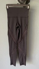 Lululemon Women’s 25” High-Rise Running -Yoga Pants Lace Black Size 2 Pre-Owned