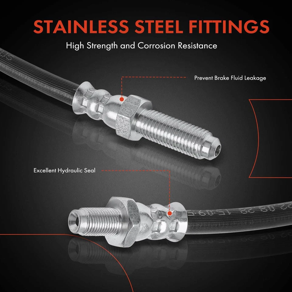 Manguera hidráulica de freno lateral delantero A-Premium para Isuzu FRR 2000 2001 2002 2003 2004 Foto 4 de 4