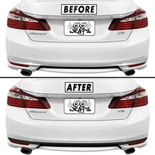 Chrome Delete Blackout Overlay for 2016-17 Honda Accord Diffuser Trim