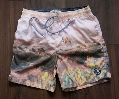 Tokyo Laundry Swim Shorts Camel Desert Size M/ 33  *49G1125p