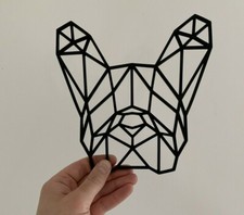 Geometric French Bulldog Frenchie Dog Puppy Wall Art Decor Hanging Decoration