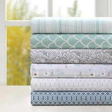 Comfort Spaces 100 Cotton Sheet Set Breathable, Queen, Good Vibes