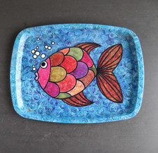 Vintage Retro  Worcester Ware Tray 60s 70s  Mid Century Modern