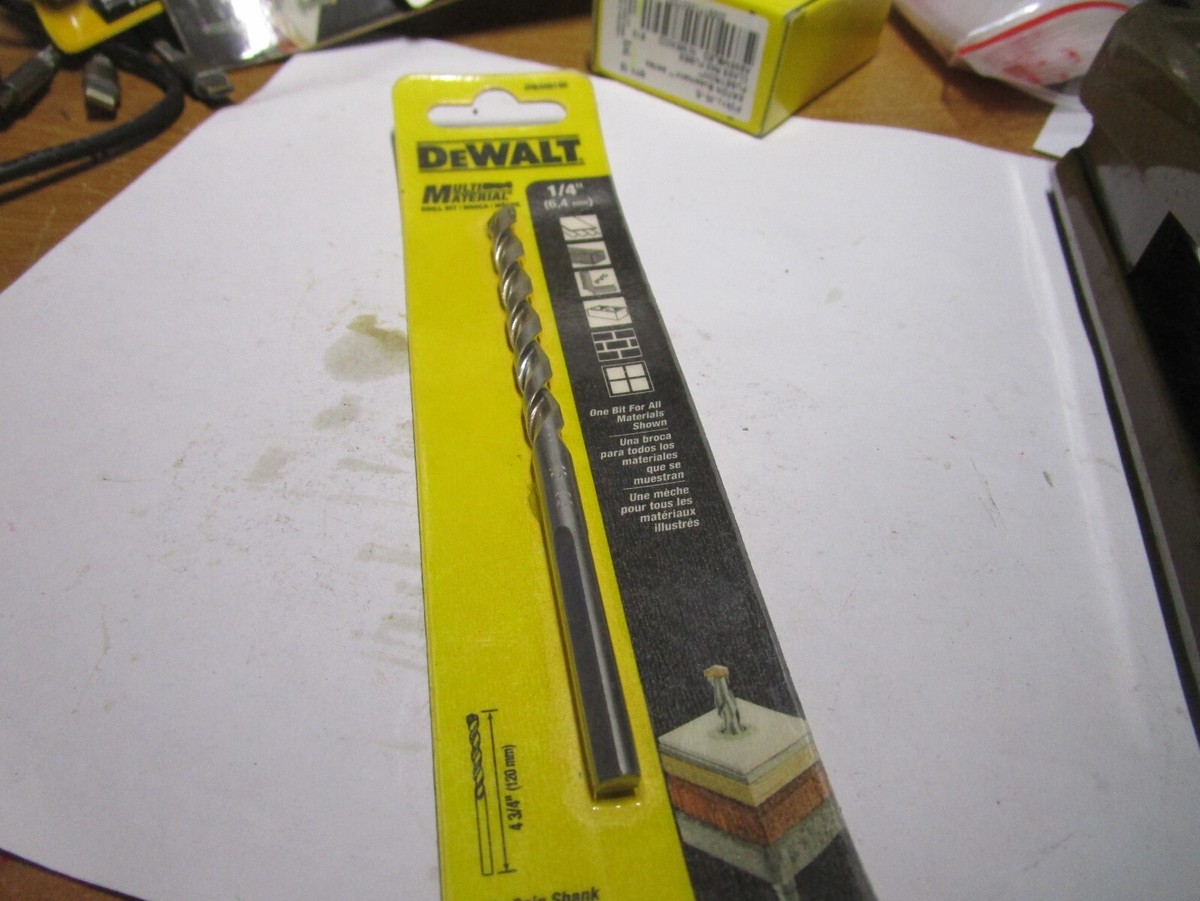 DEWALT DWA56165 Multi-Material-Bohrer – 1/4 Zoll X 4 3/4 Zoll Für Effizientes Bohren