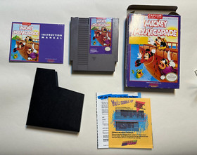 Mickey Mousecapade 🐭 Complete Nintendo Nes CIB Rare Misprint variant w/inserts