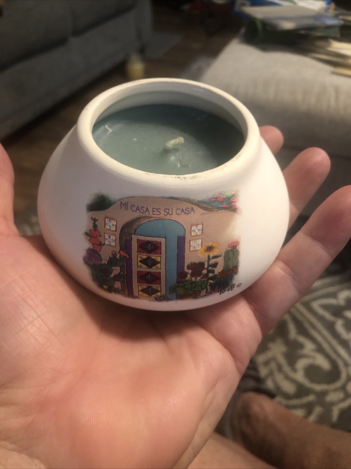 Hand-Painted New Mexico Mi Casa Es Su Casa Candles by Sandstone Creations-image