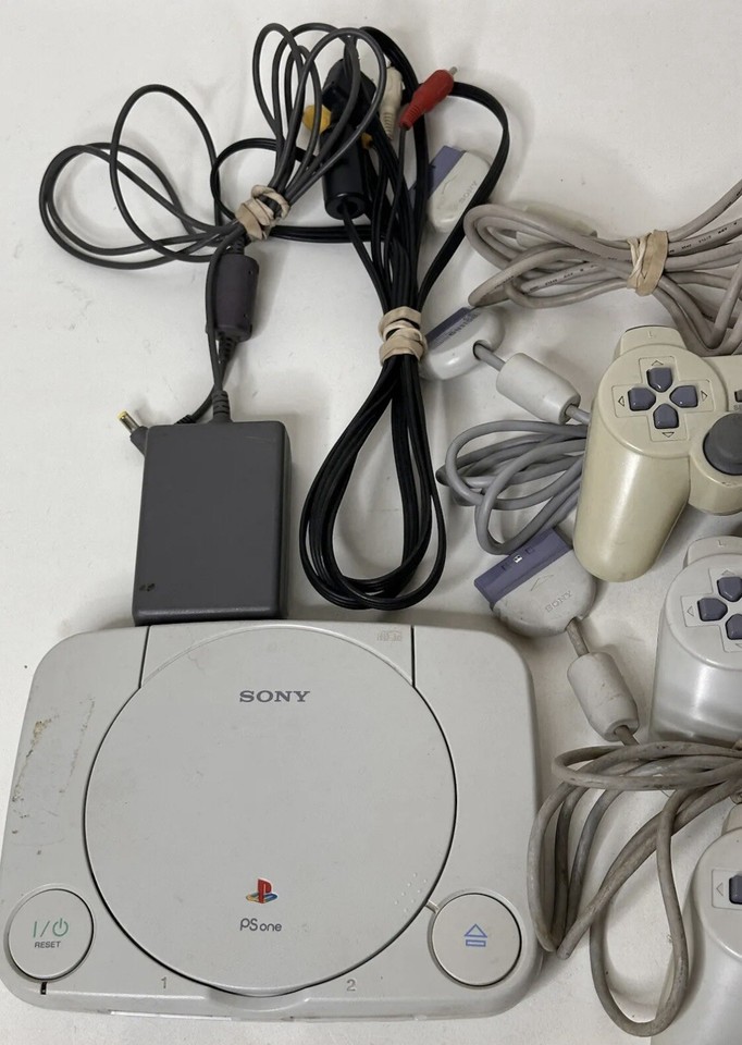 Official Sony PlayStation 1 PS1 Slim PSone Console Controllers Games ...
