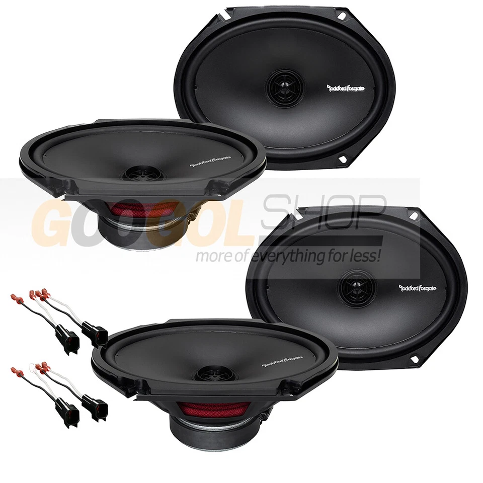 Altavoces de puerta delantera-trasera Rockford Fosgate 6x8" para Ford Mustang 1994-2004 Foto 2 de 3