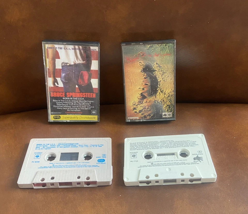 1984 Bruce Springsteen Born In The USA Cassette Tape + Midnight Oil 1981 Casette - Image 4 of 4