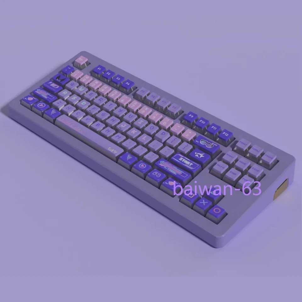 Honkai: Star Rail Silver Wolf PBT Keycaps For Cherry Mechanical Keyboard 126Keys - Image 4 of 4