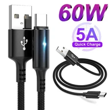 USB-A to USB-C Charger Cable Fast Charging For iPhone 14 Pro Max 13 12 11 x xr