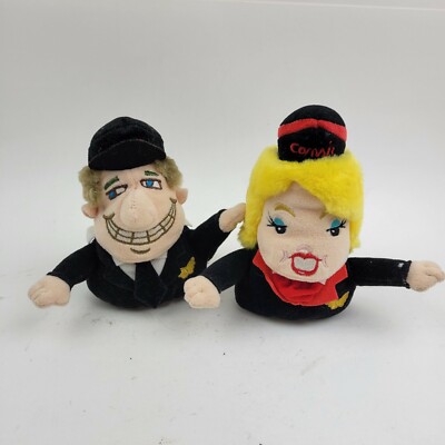 Silly Slammers #91 #92 Comair Airline Pilot Flt. Attendant bean bag plush dolls.