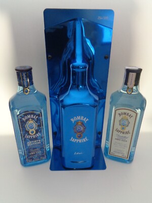 Bombay Sapphire Gin Ron Arad Blue Sculpture limitiert No. 254 von 300 2 x 700ml