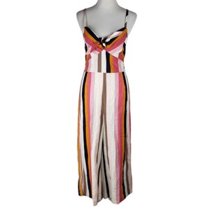 Sweet Rain Striped Wide Leg Linen Blend Romper Ebay