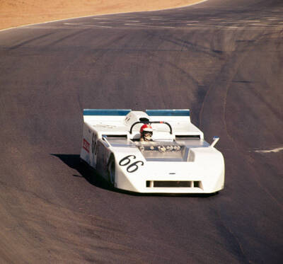 Vic Elford driving the innovative Chaparral 2J 1970 Motor Racing Old Photo
