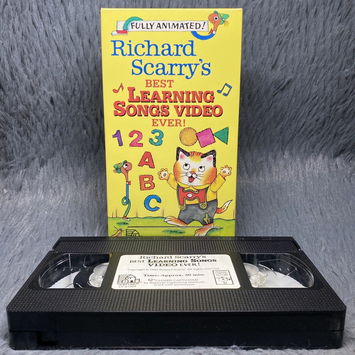 Richard Scarrys Best Learning Songs Video Ever VHS Tape 1993 Kids