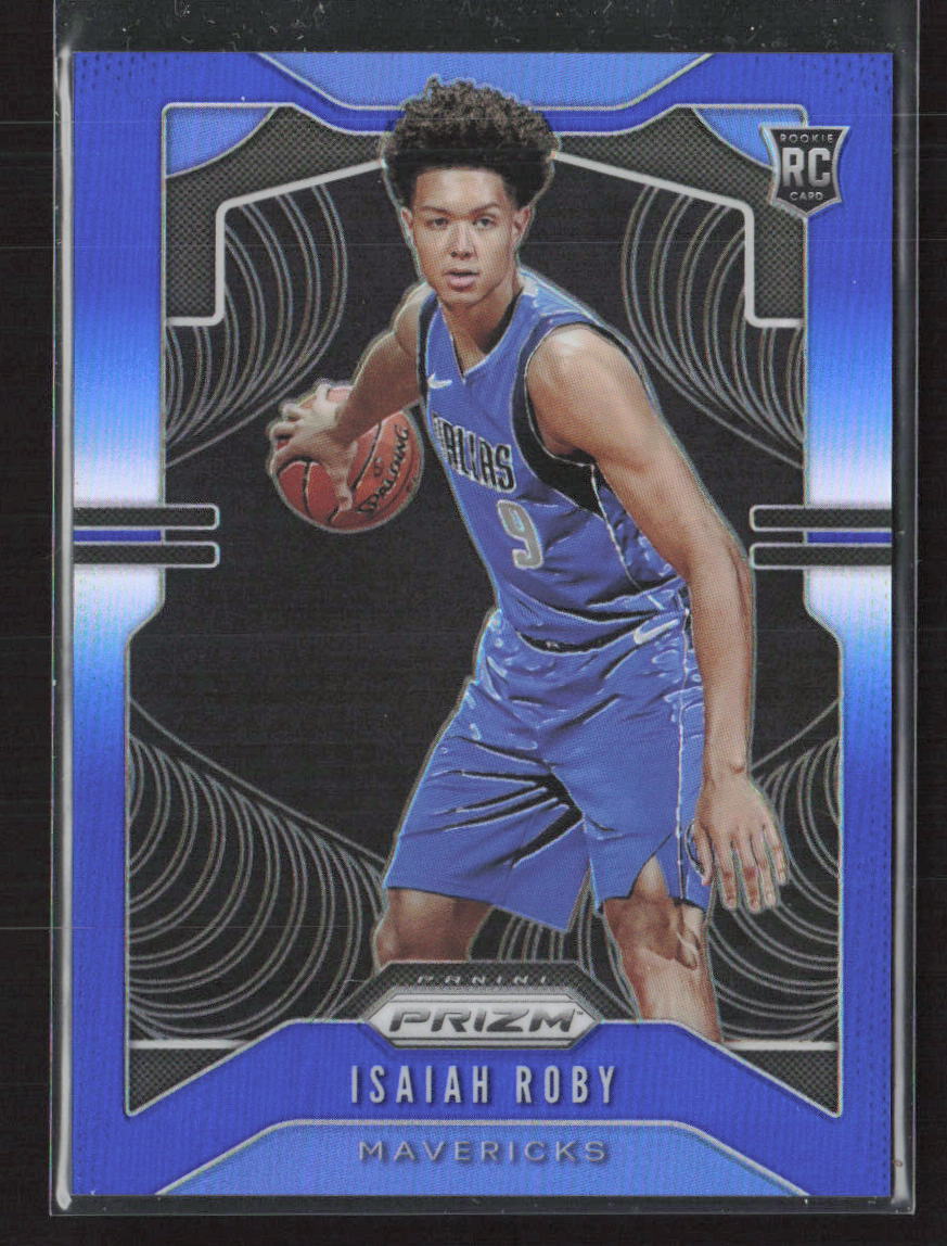 2019-20 Panini Prizm #283 Isaiah Roby Prizms Blue #/199 RC Dallas Mavericks (JT)