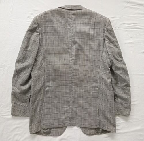 Kiton gray black and white cashmere check blazer suit jacket plaid - Size 44 - Picture 6 of 11