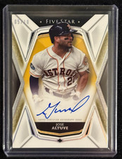 JOSE ALTUVE 2019 TOPPS FIVE STAR BASEBALL AUTOGRAPH #/10 HOUSTON ASTROS HOF