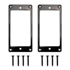 2PCS Metal Humbucker Pickup Ring Cover Frame Replacement for Electric Guitar