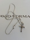 David yurman Cable Cross sterling Silver and 18k gold pendant Necklace 20" — photo 10