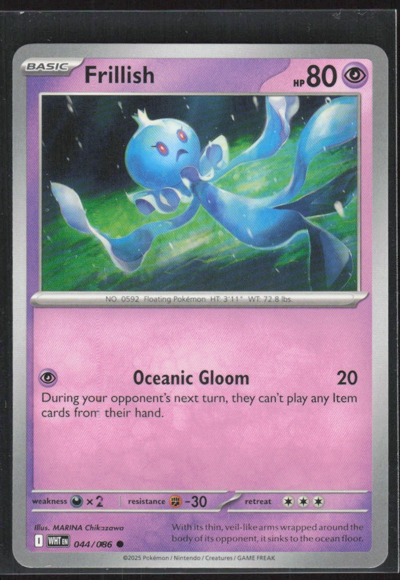 2025 Scarlet & Violet Series - White Flare Frillish Common #44