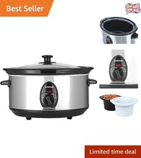 San Diego 3.5L Oval Slow Cooker &ndash; Energy Efficient Cooking with Non-Stick Bowl