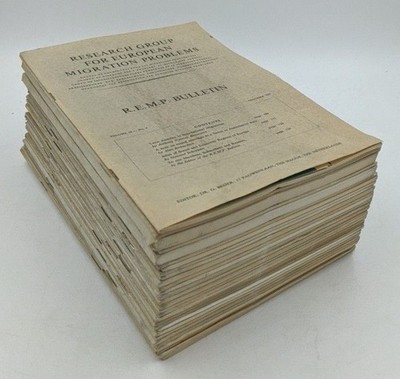 R. E. M. P. bulletin - bundle of 9 volumes with 31 booklets in total : vol. 2, 1