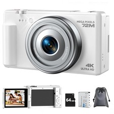 Digital Camera Video for Photography 4K 72MP Autofocus 2.8" 270 Flip Screen US