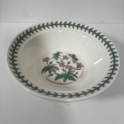 NEU PORTMEIRION Kraut Robert Geranie BOTANISCHER GARTEN MÜSLISCHALE/HAFERFLOCKEN SCHALE 6,5''