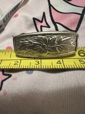 Vintage Western Belt Buckle with Floral Swirl Design