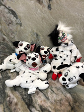 Disney Store 101 Dalmatians Mini Bean Bag Plush Set Cruella de Vil 2000 MPN
