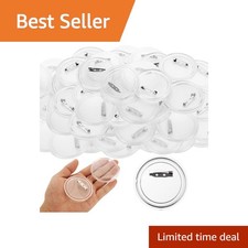 YAYODS Blank Button Pins 2.25 Inch 100 Pcs
