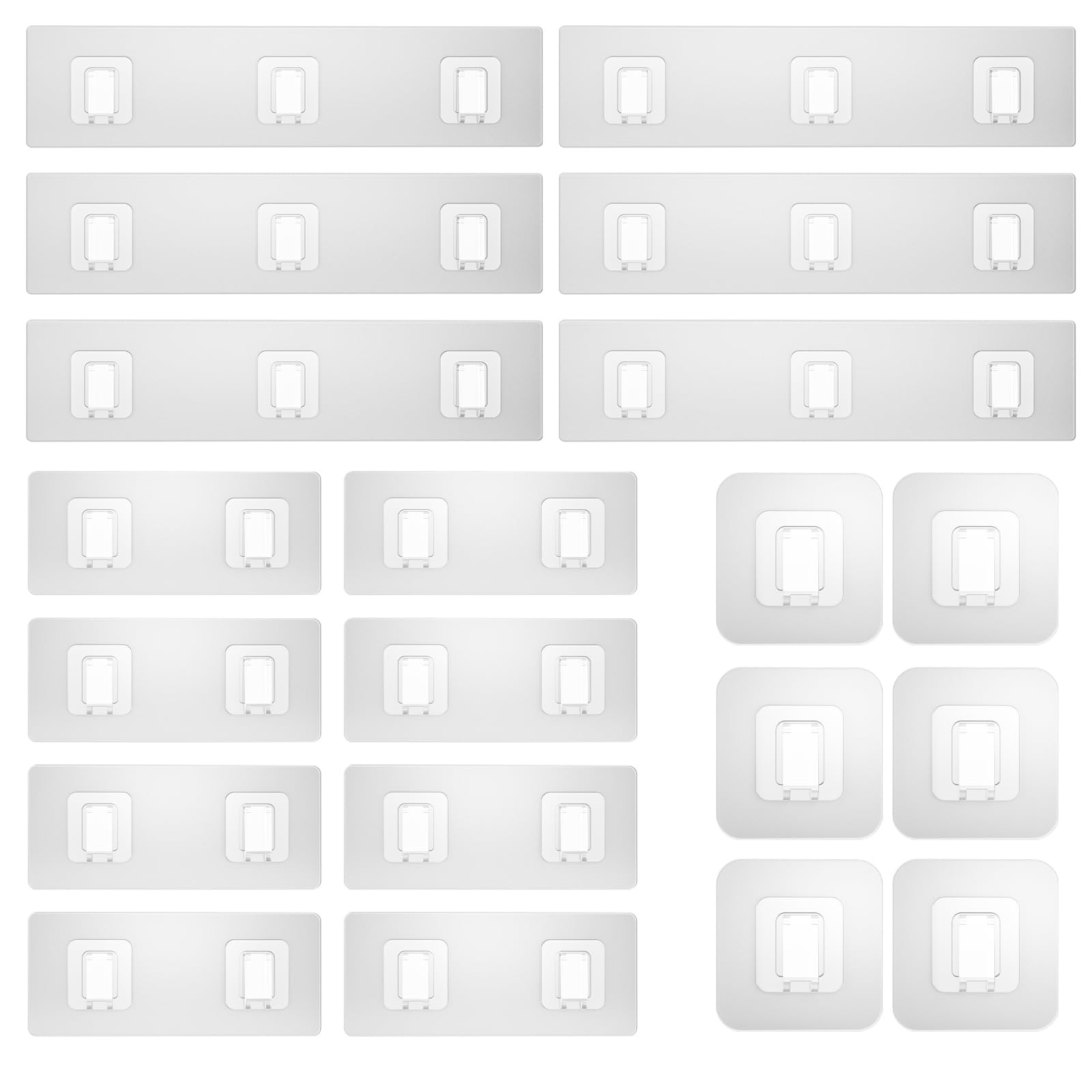 20 Pack Shower Caddy Adhesive Replacement, Waterproof Shower Shelf Adhesive S...