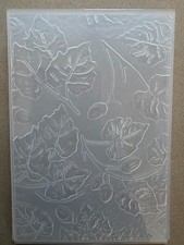 Acorn Leaves with bow 3D Embossing Folders, Textured Embossed, transparent