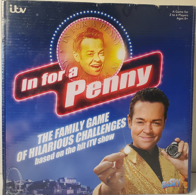 In for a Penny Family Board Game New Sealed 2-6 Players 8+ Children Kids Fun ITV