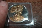 2008 SILVER EAGLE GOLD COLORED 1 OZ SILVER BULLION