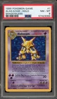 Pokemon Alakazam Base Set Shadowless Holo Rare #1 PSA 8