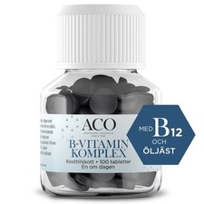 ACO B Vitamin Komplex 100 Tablets | Complete B-Complex Supplement with Brewers