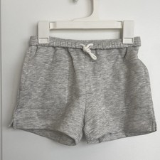 Girls  Heathered Gray Drawstring Waist Fleece Shorts Size S 6/7 - Art Class