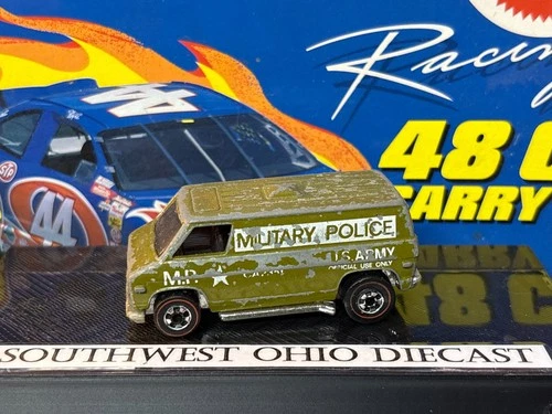 Hot Wheels Vintage 1974 Redline Military Police Van Green Die Cast 1:64