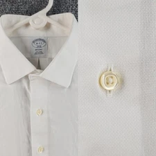 Brooks Brothers Cotton Non-Iron 16 2/3 White Regent Shirt Long Sleeve Men Spread