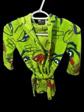 Boys Teenage Mutant Nina Turtles Hooded Bathrobe Size Smsll 6 